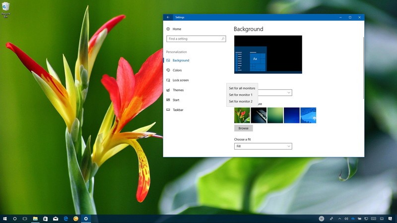 Windows Different Background Per Monitor - eyefasr